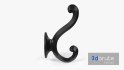 Coat Wall Hook – Black Metal - Thumbnail 4
