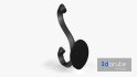 Coat Wall Hook – Black Metal - Thumbnail 3