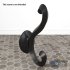 Coat Wall Hook – Black Metal - Thumbnail 7