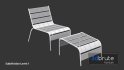 Sunbed – Black Metal Sun Lounger - Thumbnail 11