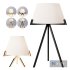 CB2 Ornado Polished Brass Table Lamps (2Model+2Material) - Thumbnail 3