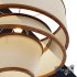 Bruna Walnut Wood and Linen Pendant Light - Thumbnail 3