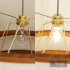 Bruna Walnut Wood and Linen Pendant Light - Thumbnail 5