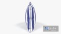 Blue & White Striped Pillow - Thumbnail 2