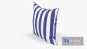 Blue & White Striped Pillow - Thumbnail 4