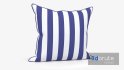 Blue & White Striped Pillow - Thumbnail 5