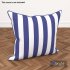 Blue & White Striped Pillow - Thumbnail 6