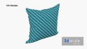 Blue & White Striped Pillow - Thumbnail 13