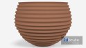 Terracotta Striped Clay Pot - Thumbnail 4