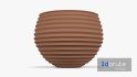 Terracotta Striped Clay Pot - Thumbnail 2