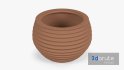 Terracotta Striped Clay Pot - Thumbnail 5