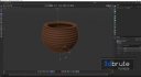 Terracotta Striped Clay Pot - Thumbnail 17
