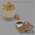 Realistic Low Poly Bread And Cookie Collection - Thumbnail 3