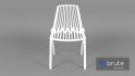 White Dining Chair With Holes - Thumbnail 2