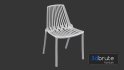 White Dining Chair With Holes - Thumbnail 9