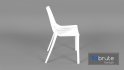 White Dining Chair With Holes - Thumbnail 3