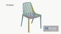 White Dining Chair With Holes - Thumbnail 12