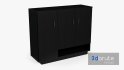Black Wooden Cabinet - Thumbnail 1