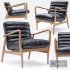 Mid Century Leather Armchair - Thumbnail 3