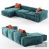 Modern Modular Corner Sofa 02 - Thumbnail 2
