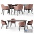Sandalyeci Corvo table with PERLA K chair - Thumbnail 2