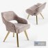 Cantori adria velvet chair - Thumbnail 2