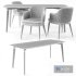 Sandalyeci Corvo table with PERLA K chair - Thumbnail 5