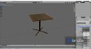 Restaurant Square Table with Metal Base and Wood Top - Thumbnail 20