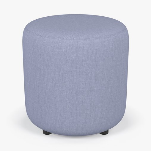 Round Fabric Ottoman