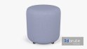 Round Fabric Ottoman - Thumbnail 1