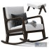 Rocking Chair Wooden High Resilience - Thumbnail 3