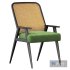 Upholstered Cane Back Armchair - Thumbnail 3