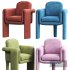 Floria Velvet Chair - Thumbnail 3