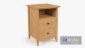 Wooden Bedside Table - Thumbnail 1