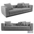 minotti blazer fabric sofa II - Thumbnail 1