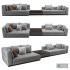 Minotti blazer fabric sofa - Thumbnail 1