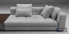 Minotti blazer fabric sofa - Thumbnail 5