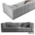 minotti blazer fabric sofa III - Thumbnail 1