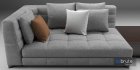Minotti blazer fabric sofa - Thumbnail 6