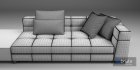 Minotti blazer fabric sofa - Thumbnail 9