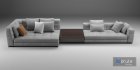 Minotti blazer fabric sofa - Thumbnail 8