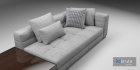 Minotti blazer fabric sofa - Thumbnail 10