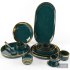 Dishes set in green - Thumbnail 1