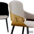 Nordic Artificial Leather Dining Chair - Thumbnail 5