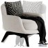 BELT Fabric armchair By Minotti - Thumbnail 16