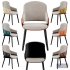Nordic Artificial Leather Dining Chair - Thumbnail 6