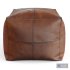 Vintage Leather Pouf - Thumbnail 6