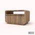 Wooden Night Stand 3d Model - Thumbnail 1