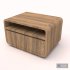 Wooden Night Stand 3d Model - Thumbnail 3