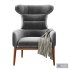 BEATRIX Fabric armchair - Thumbnail 2